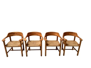 Four Mid-Century Modern Armchairs by Rainer Daumiller, 1970s